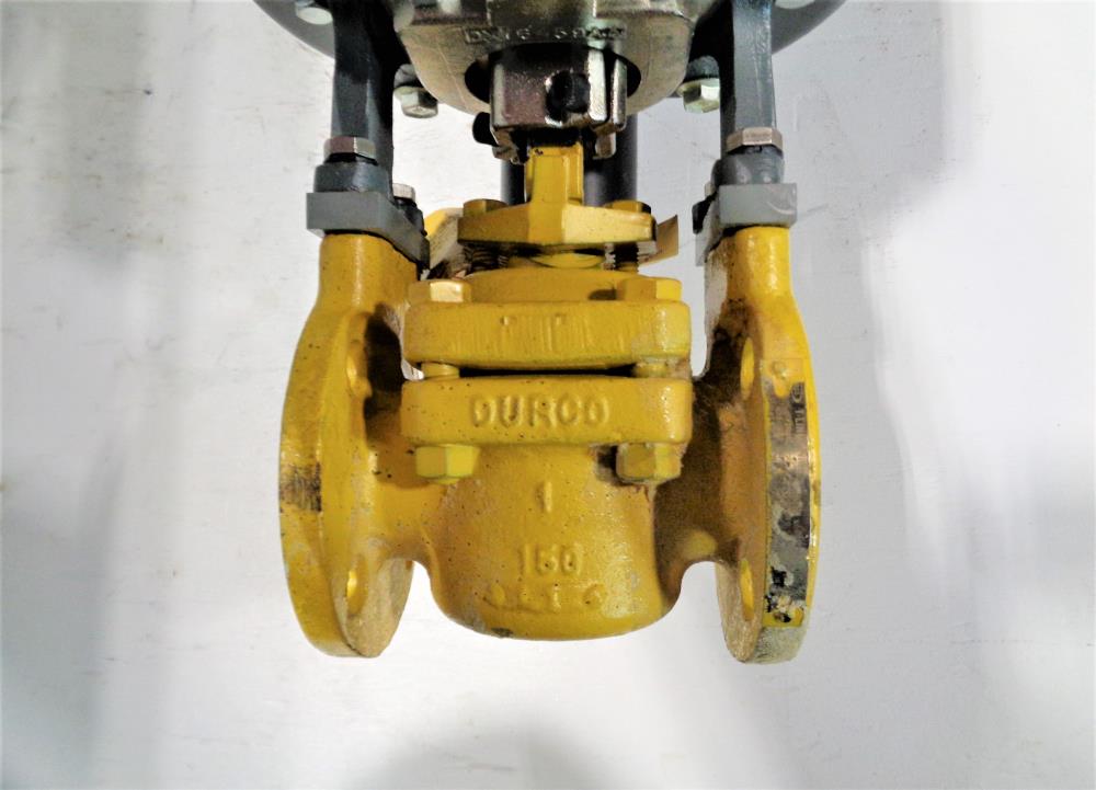 Durco 1" 150# Lined Plug Valve, Carbon Steel w/ Helitork SDH060 Actuator